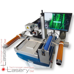 Znakowarka laserowa UV 3W do etykiet z podajnikiem rolowym