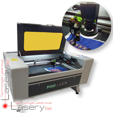 Ploter laserowy CO₂ do naszywek z kamerą CCD 90x60cm RUIDA 80W