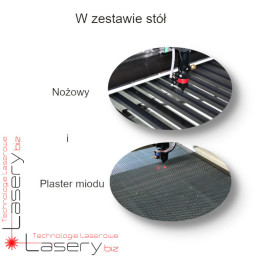 Ploter laserowy CO₂ do naszywek z kamerą CCD 90x60cm RUIDA 80W
