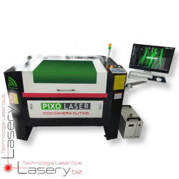 Ploter laserowy CO₂ do naszywek z kamerą CCD 90x60cm RUIDA 80W