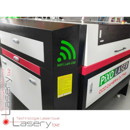 Ploter laserowy CO₂ do naszywek z kamerą CCD 90x60cm RUIDA 80W