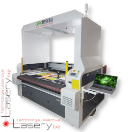 Dwugłowicowy ploter laserowy CO₂ 180cmx120cm do tkanin z podajnikiem i SCCD