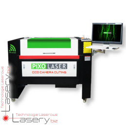 Ploter laserowy CO₂ do naszywek z kamerą CCD 90x60cm RUIDA 80W