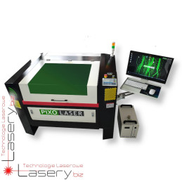 Ploter laserowy CO₂  PiXO Laser 90x60cm RUIDA 80W podwójny Infinity