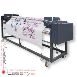 Dwugłowicowy ploter laserowy CO₂ 160cm do tkanin z podajnikiem i SCCD