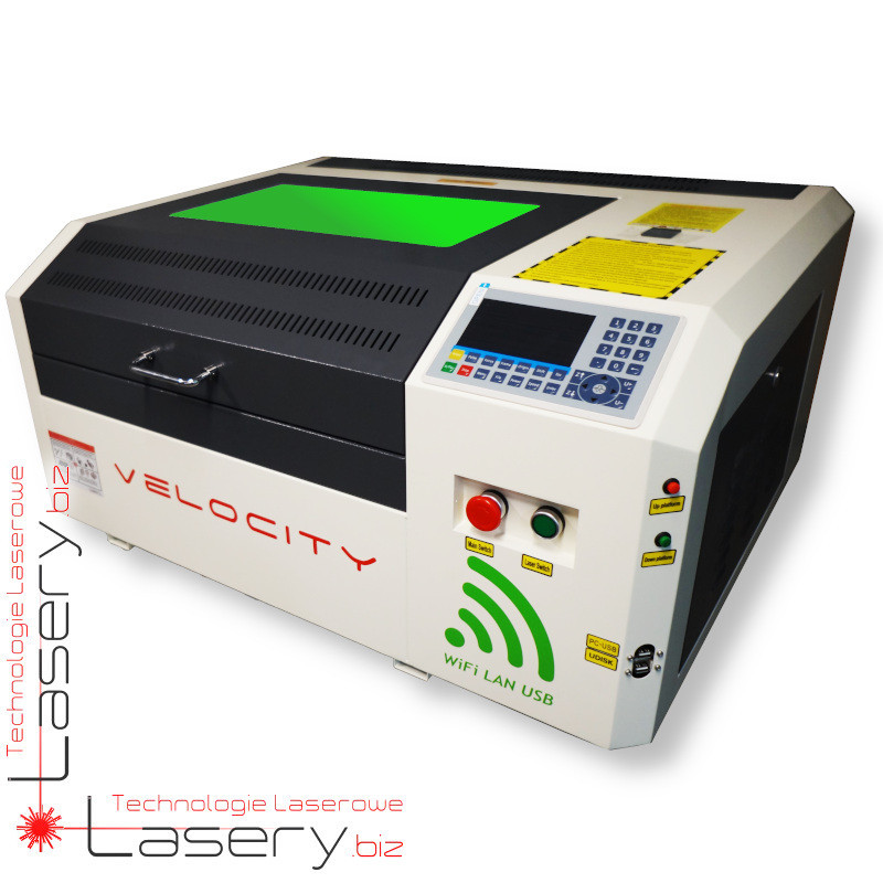 Ploterowa grawerka laserowa CO₂ Velocity 40x40cm tuba RF 30W
