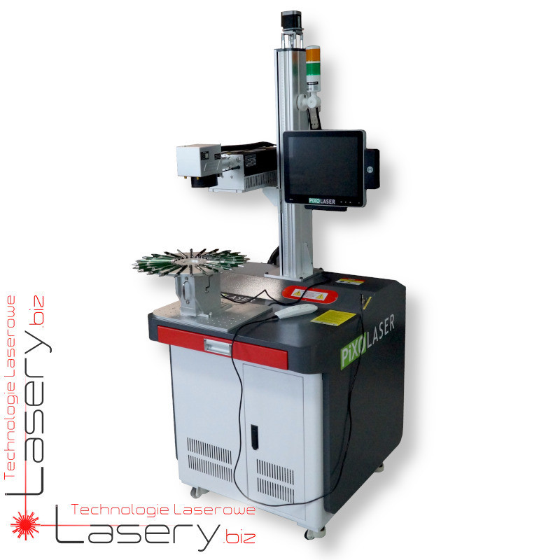 Znakowarka laserowa UV 3, 5, 10 lub 20W ze stolikiem i podajnikiem długopisów