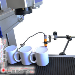 Znakowarka laserowa fibrowa do detali PiXO Laser 20W z podajnikiem