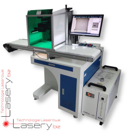 Znakowarka laserowa UV 5W z podajnikiem i kamerą pozycjonującą