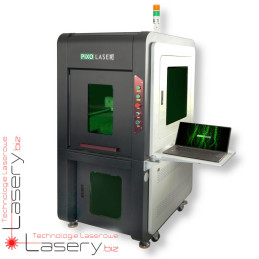 Znakowarka laserowa CO₂ do tkanin PiXO Laser GALVO RF 35W w obudowie Tower