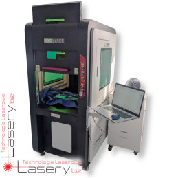 Znakowarka laserowa CO₂ do tkanin PiXO Laser GALVO RF 35W w obudowie Tower