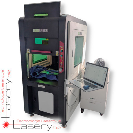 Znakowarka laserowa CO₂ do tkanin PiXO Laser GALVO RF 35W w obudowie Tower
