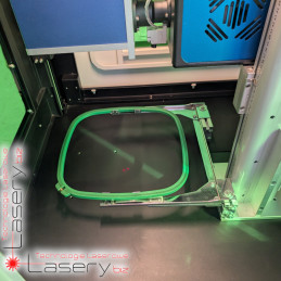 Znakowarka laserowa CO₂ do tkanin PiXO Laser GALVO RF 35W w obudowie Tower