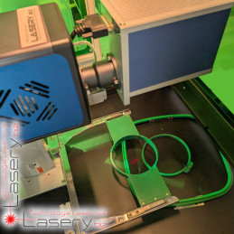 Znakowarka laserowa CO₂ do tkanin PiXO Laser GALVO RF 35W w obudowie Tower