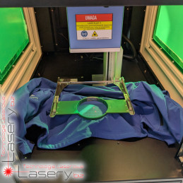 Znakowarka laserowa CO₂ do tkanin PiXO Laser GALVO RF 35W w obudowie Tower