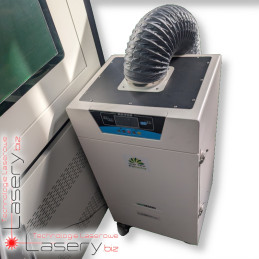 Znakowarka laserowa CO₂ do tkanin PiXO Laser GALVO RF 35W w obudowie Tower