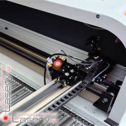 Dwugłowicowy ploter laserowy CO₂ 180cmx120cm do tkanin z podajnikiem i SCCD