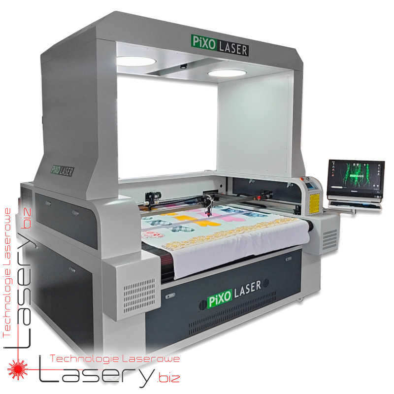 Dwugłowicowy ploter laserowy CO₂ 160cm do tkanin z podajnikiem i SCCD