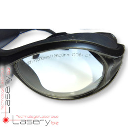 Okulary ochronne białe 9000-12000nm laser CO₂
