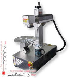 Znakowarka laserowa Fiber 20W z podajnikiem obrotowym do długopisów