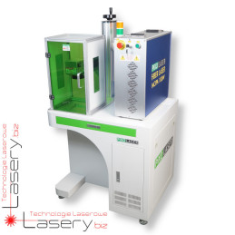 Znakowarka fibrowa PiXo Laser ze stolikiem, pochłaniaczem i osłoną
