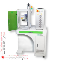 Znakowarka fibrowa PiXo Laser ze stolikiem, pochłaniaczem i osłoną