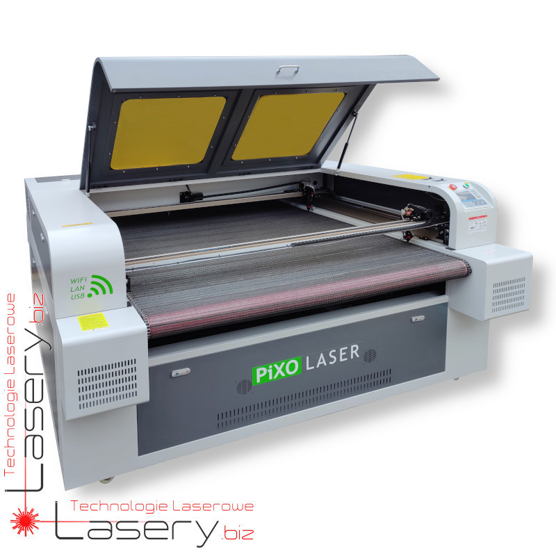 Ploter laserowy CO₂ 160cm do tkanin z podajnikiem rolowym oraz Autofeeding